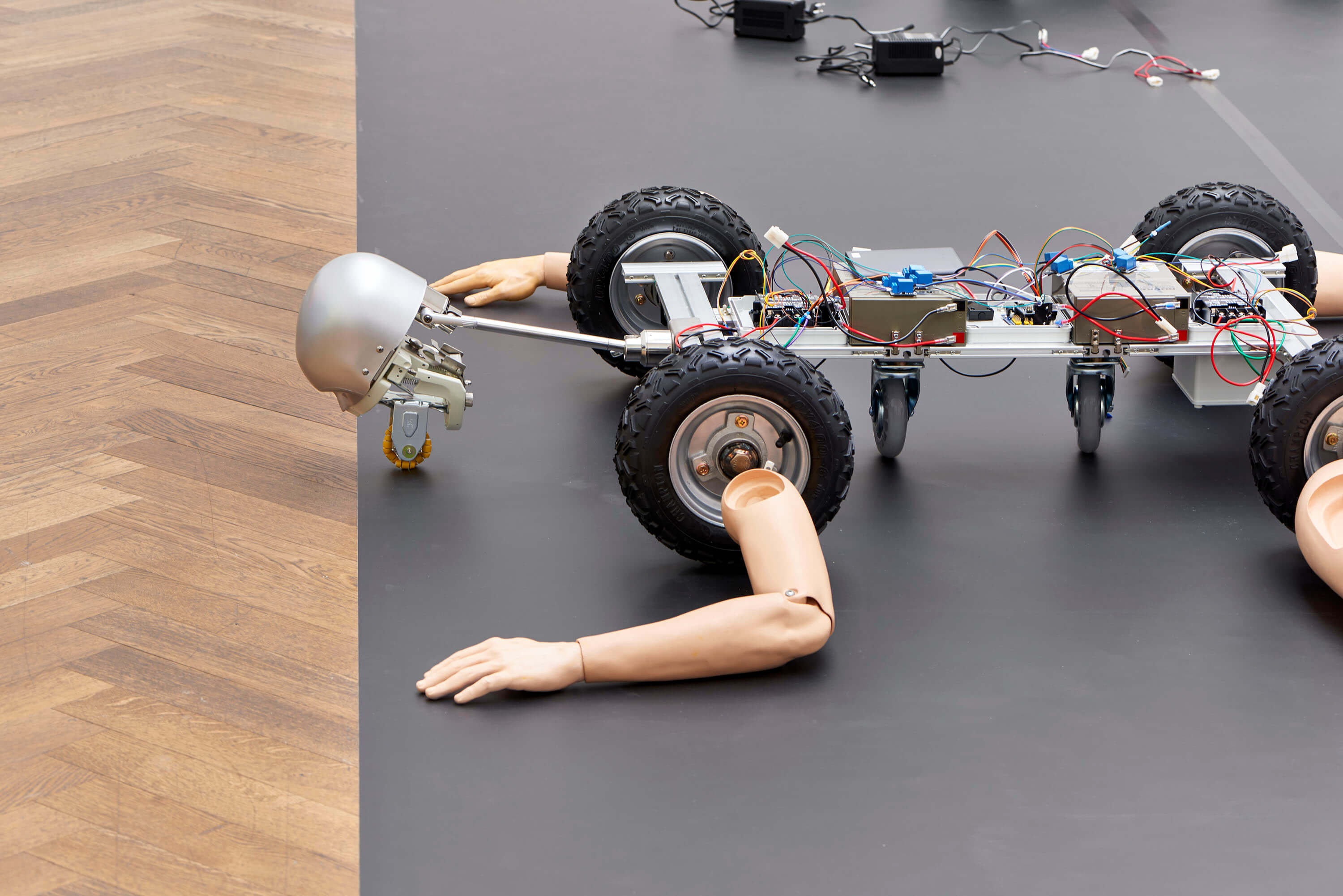 Geumhyung Jeong, installation view, Homemade RC Toy, Kunsthalle Basel, 2019. Photo: Philipp Hänger / Kunsthalle Basel